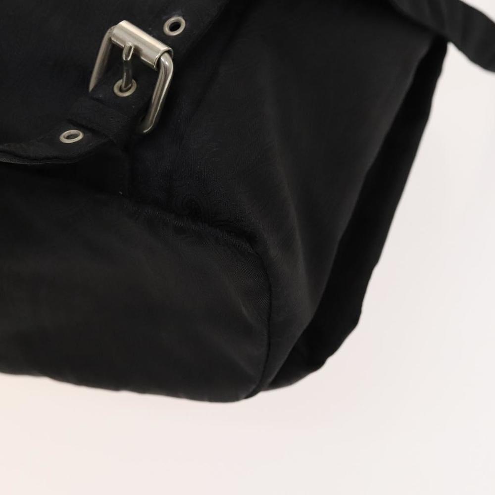 ETRO Backpack Nylon Silver Black Auth bs24801 - Picture 14 of 16